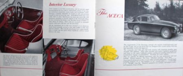 AC Ace Modelprogram 1958 "The car of Distinction" (1920)